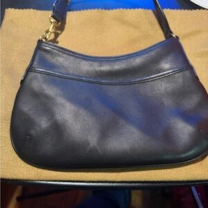 Coach Black Leather Shoulder Bag